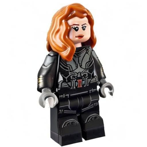LEGO Marvel Super Heroes Black Widow Minifigure with Printed Arms from Set 76153 - Authentic Collectible for Superhero Fans | Perfect for Display, Play & Marvel Collections