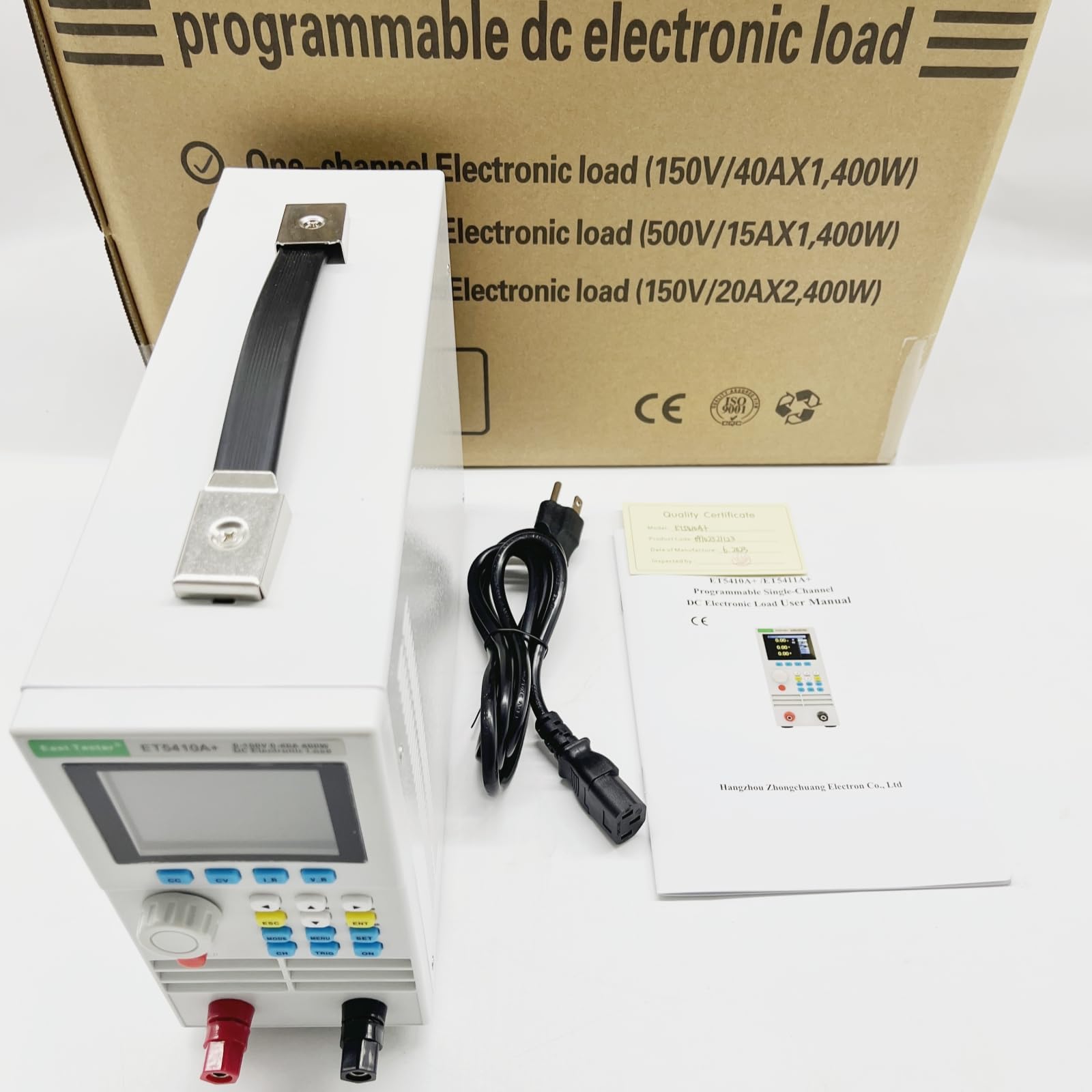 Programmable DC Electronic Load Tester ET54A+ - Battery Capacity Tester with Constant Current/Voltage for Power Supply, USB Charger, Switch Testing - Ideal for Lab, DIY Electronics, and Power Device Maintenance