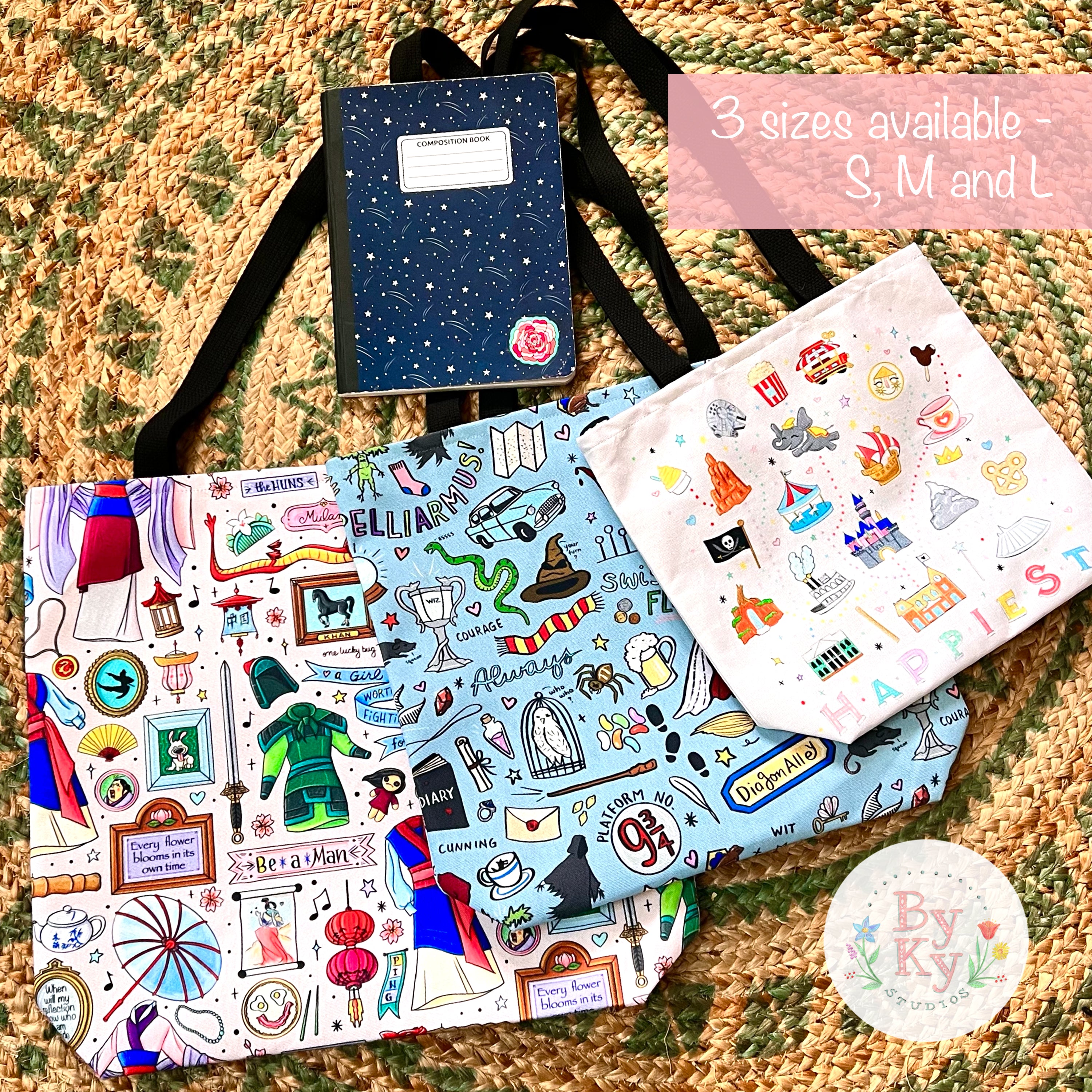 Adventures in Wonderland Tote Bag - Alice in Wonderland Inspired Canvas Shopping Bag for Women - Perfect for Book Lovers, Grocery Shopping & Beach Day Essentials