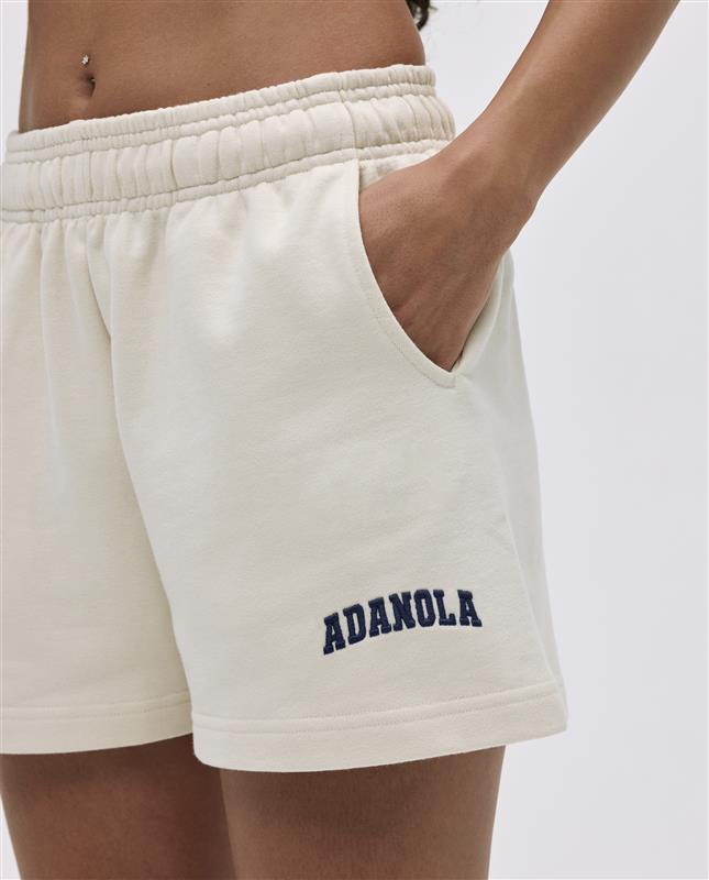 Varsity Sweat Shorts for Men & Women - Soft Cotton Blend, Marshmallow White & Midnight Blue - Comfortable Athletic Shorts for Running, Gym, and Casual Wear