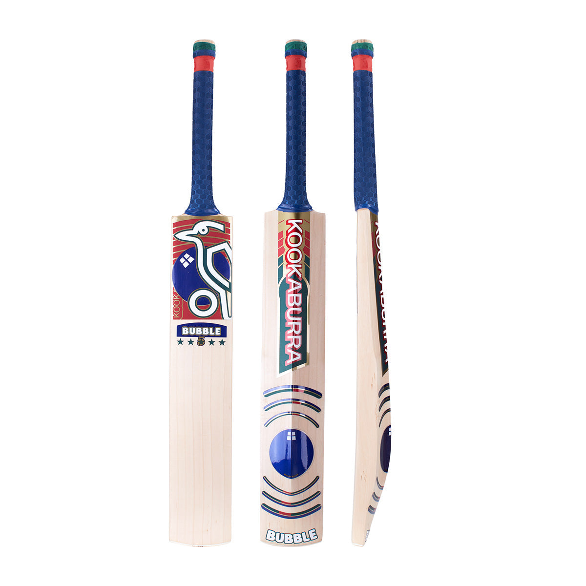 Kookaburra Bubble 5 Star Cricket Bat 2024 - Premium English Willow Cricket Bat for Adults & Youth - Perfect for Professional Matches, Training & Backyard Cricket Practice