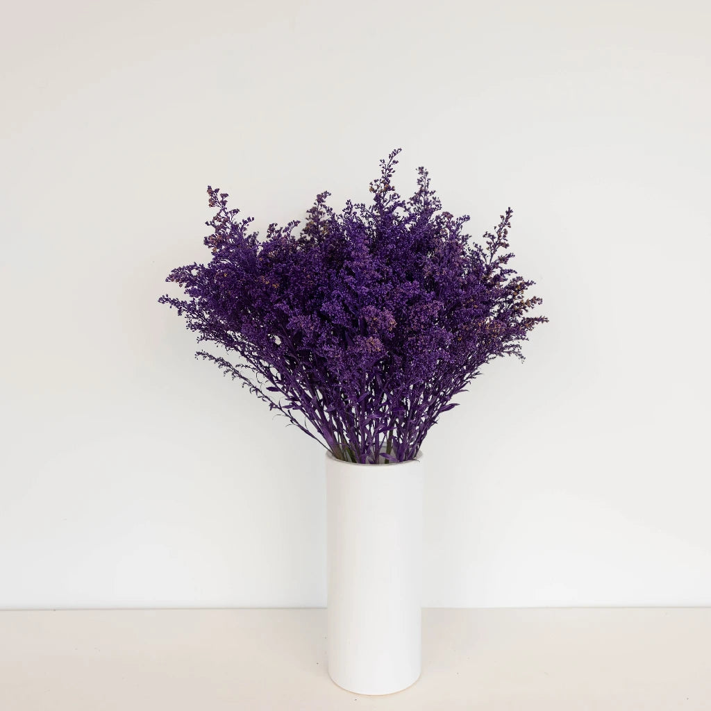 Natural Amethyst Purple Solidago Flowers for Home Decor, Wedding Bouquets & Floral Arrangements | Dried Goldenrod Flowers for DIY Crafts, Centerpieces & Gifts