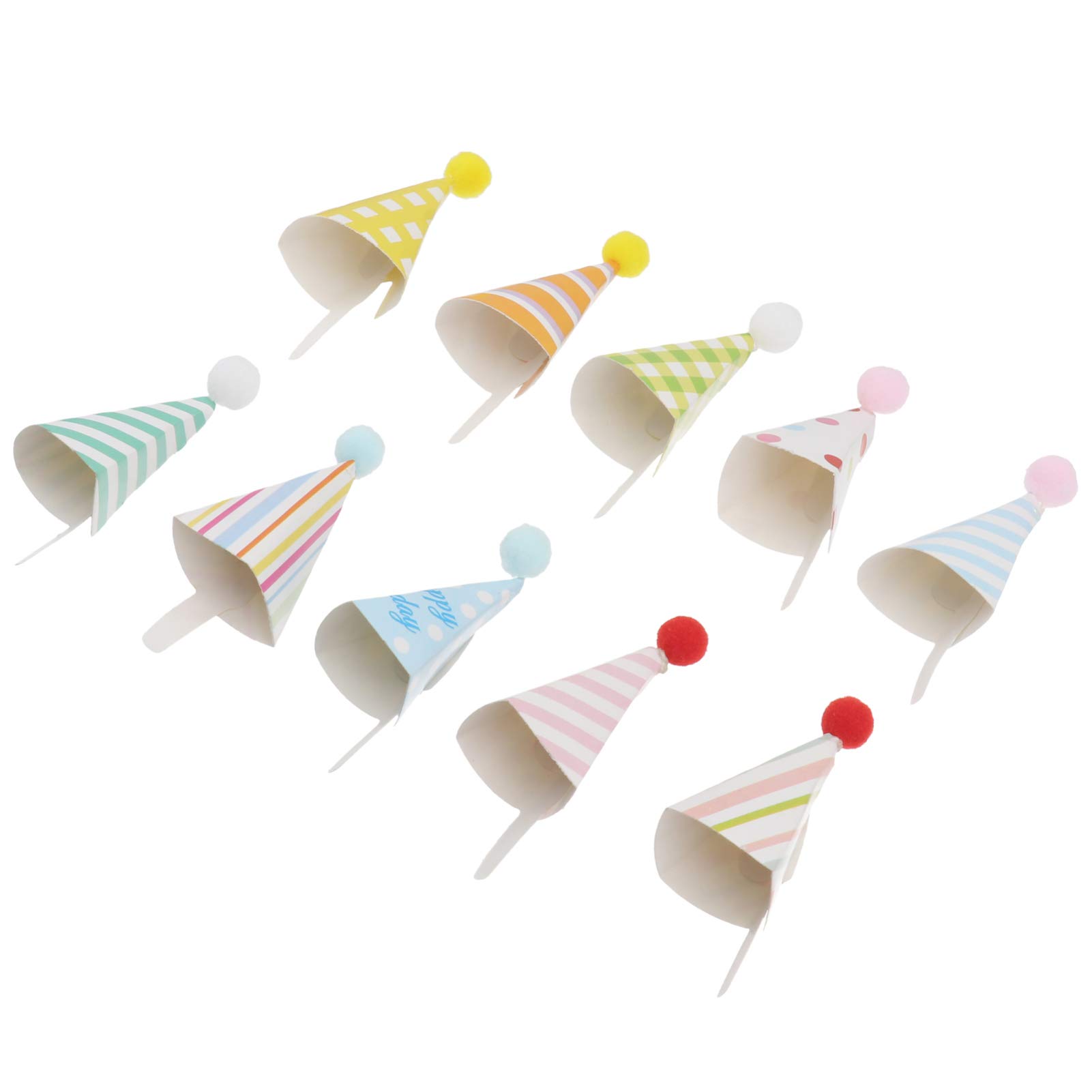 Amosfun 45pcs Colorful Party Hats for Birthday Celebrations - Fun Paper Hats for Adults, Kids, Girls & Men - Perfect for Cake Decorations, Party Favors & Festive Events | Great for Birthdays, Baby Showers & Holiday Parties