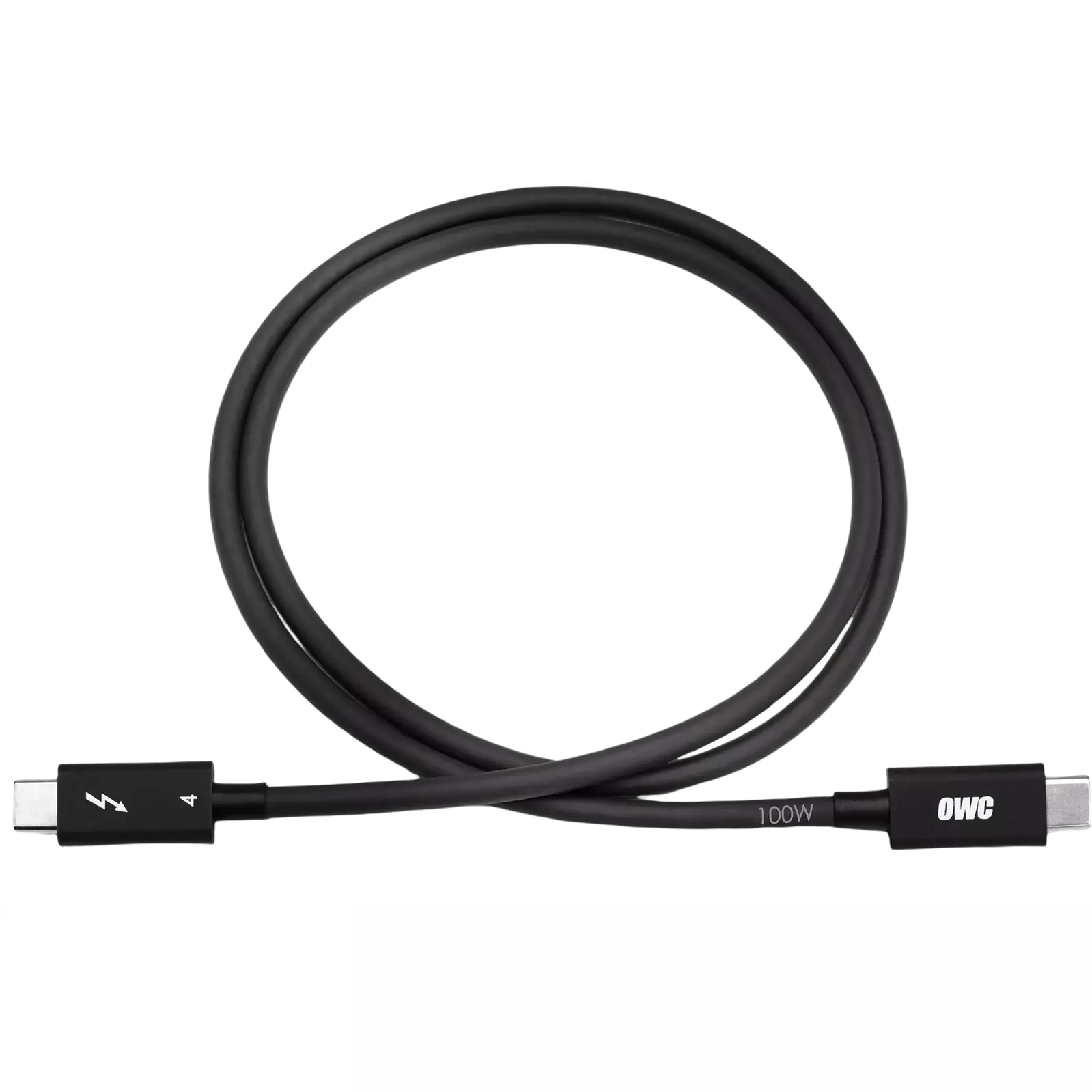 1.0 Meter OWC Thunderbolt 4 USB-C Cable - High-Speed 40Gbps Charging & Data Sync for MacBook Pro, iPad Pro, Dell XPS (Black) - Perfect for Home Office, Gaming & Creative Workstations