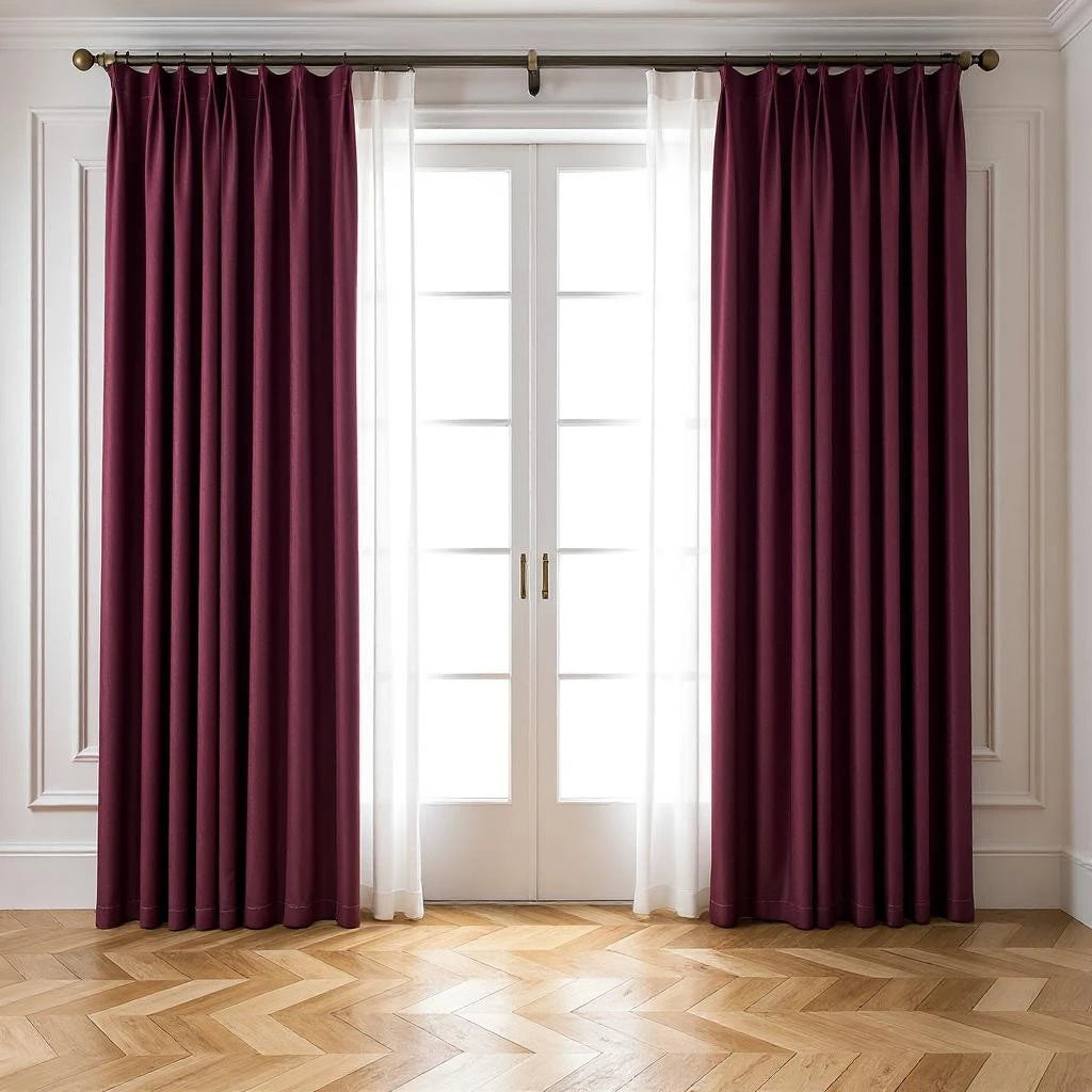 Jaliyah Solid Blackout Curtains for Bedroom - Custom Room Darkening Window Drapes for Better Sleep & Privacy - Thermal Insulated Noise Reducing Curtain Panels for Living Room, Nursery & Home Theater