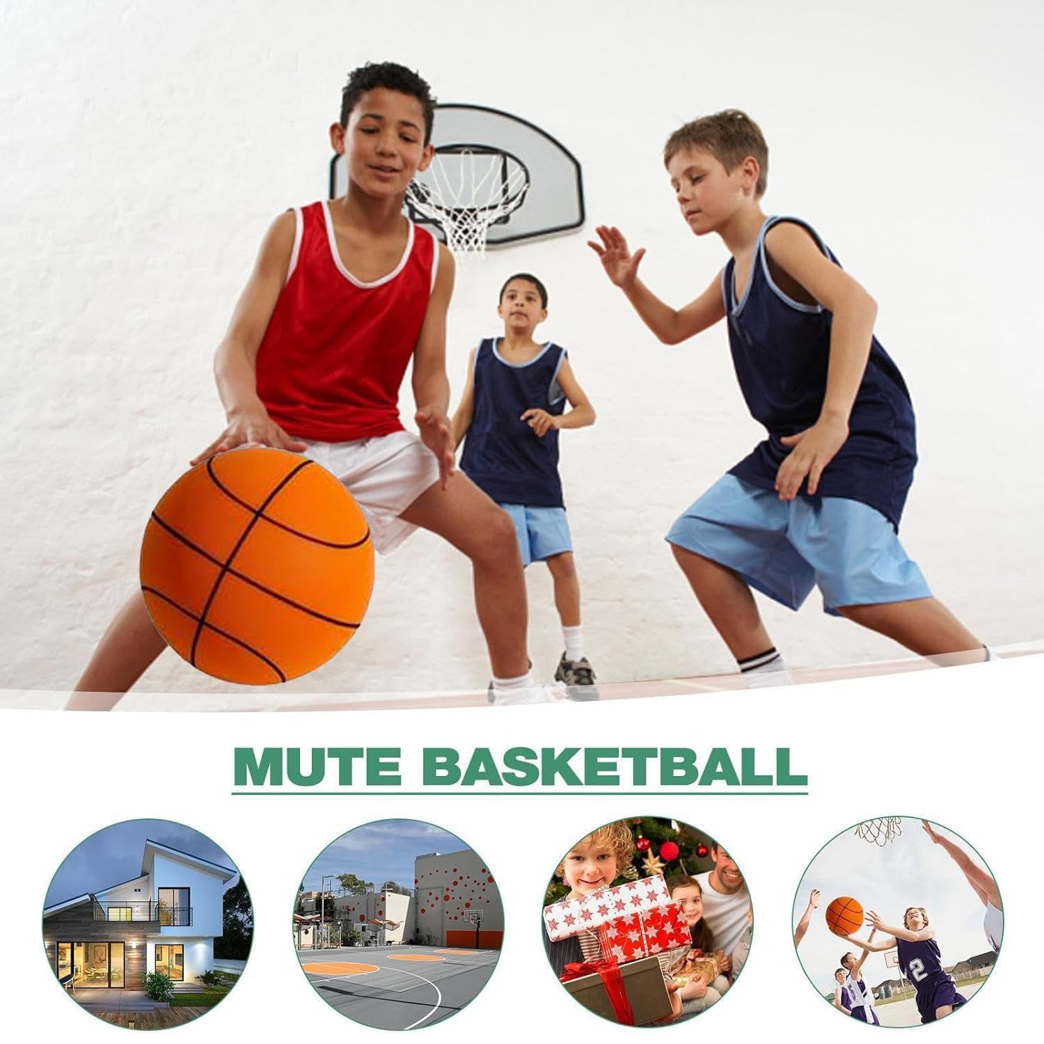 Silent Basketball for Indoor Training - Quiet Foam Basketball for Kids & Youth, Perfect for Home, Gym & School Use | Dribble Dream Noiseless Practice Ball Gift