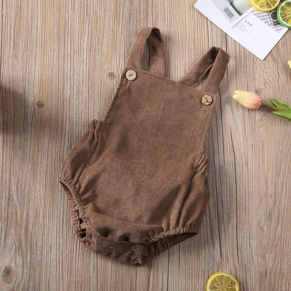 Newborn Baby Boy Girl Romper - Sleeveless Backless Button Jumpsuit One Piece Outfit for Summer | Perfect for Photoshoots, Playtime & Special Occasions