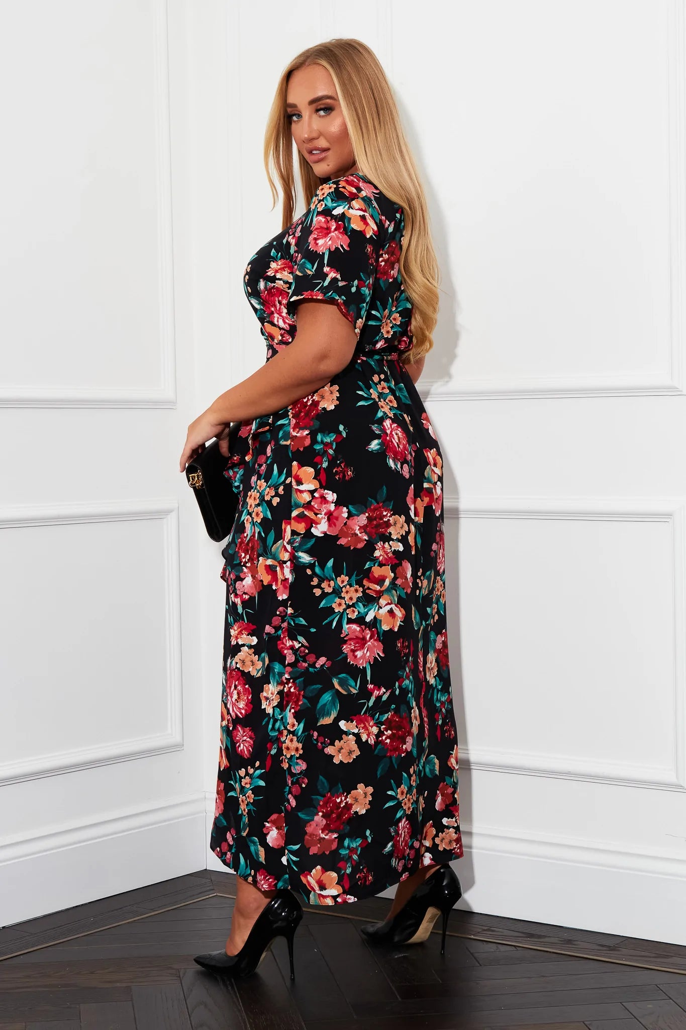 Farrah Maxi Dress for Women - Elegant Black Long Flowy Dress for Summer, Beach, Party & Special Occasions