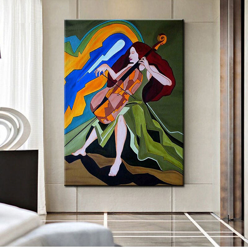 Celestial Cellist - Elegant Handcrafted Wooden Cello for Professional Musicians & Music Lovers | Perfect for Concerts, Recording Studios & Home Practice