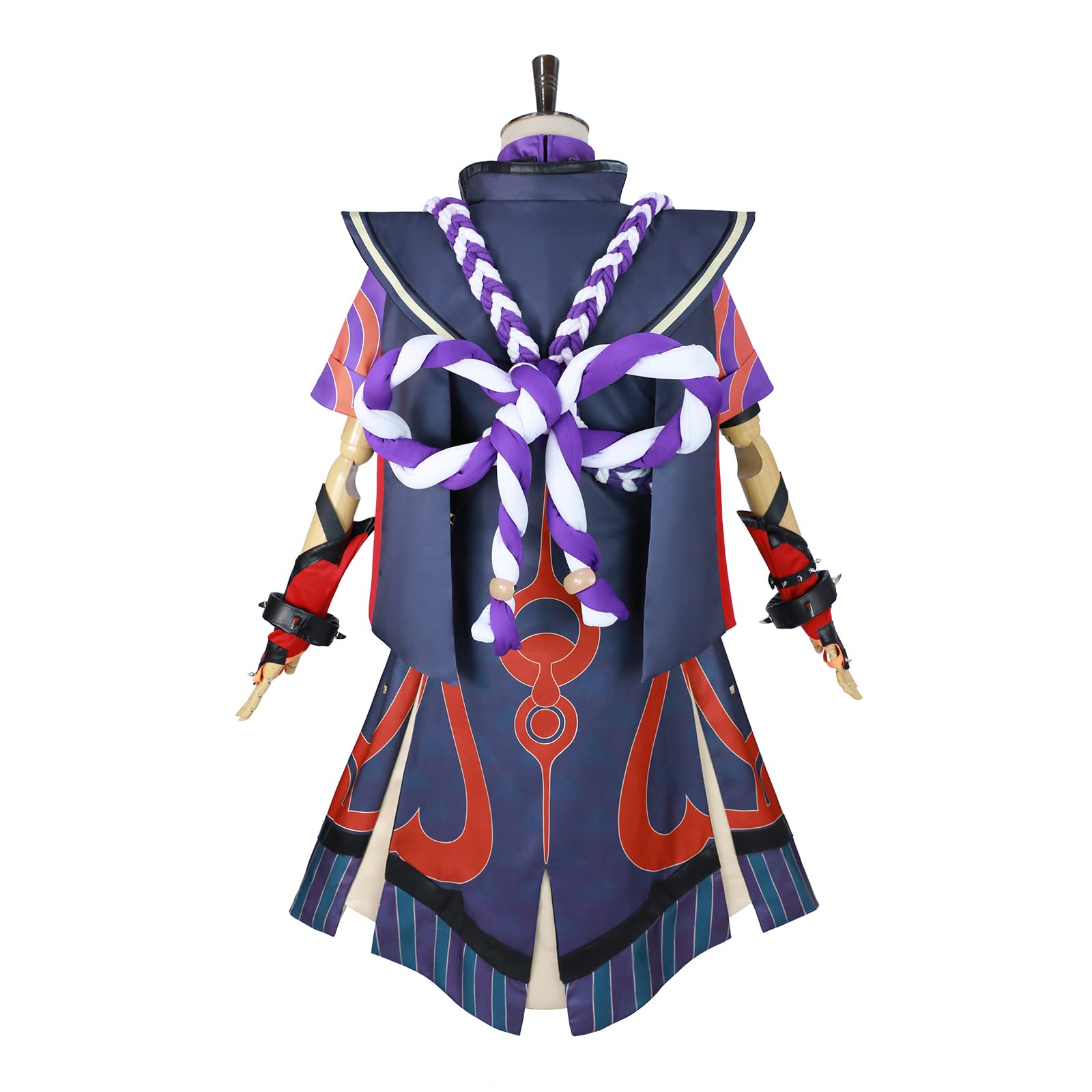 Premium Nuoqi Arataki Itto Cosplay Costume Full Set - XS Size | Official Genshin Impact Character Outfit for Conventions, Halloween & Anime Events