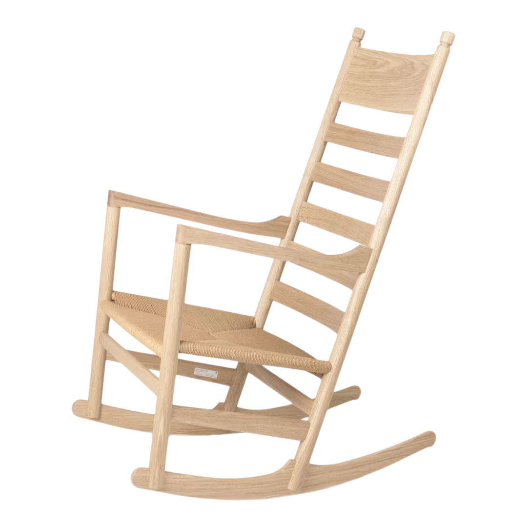 CH45 Rocking Chair - Comfortable Wooden Rocking Chair for Living Room, Nursery & Porch - Perfect for Relaxing, Nursing & Reading