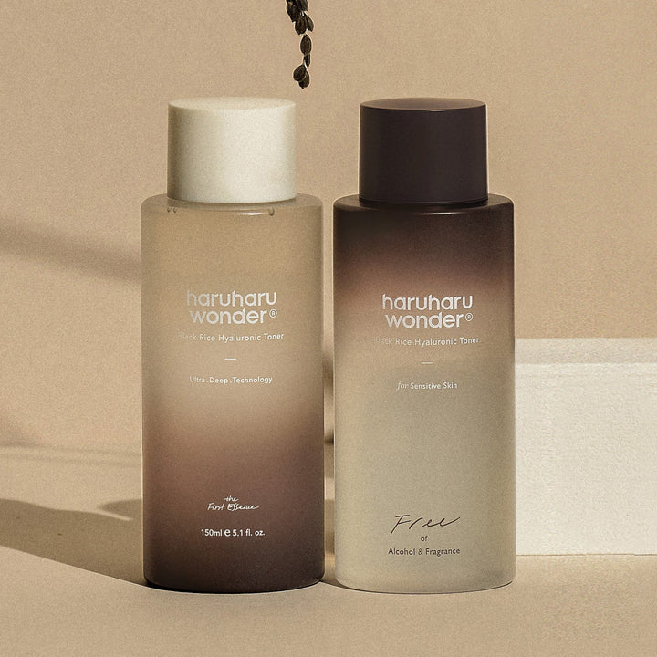 Haruharu Wonder Black Rice Hyaluronic Toner 300ml - Korean Skincare for Hydration & Anti-Aging - Perfect for Dry, Sensitive Skin & Daily Facial Routine