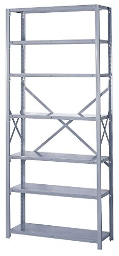 84-Inch Open Steel Starter Shelving Unit - Heavy Duty Storage Rack for Garage, Warehouse & Retail Display