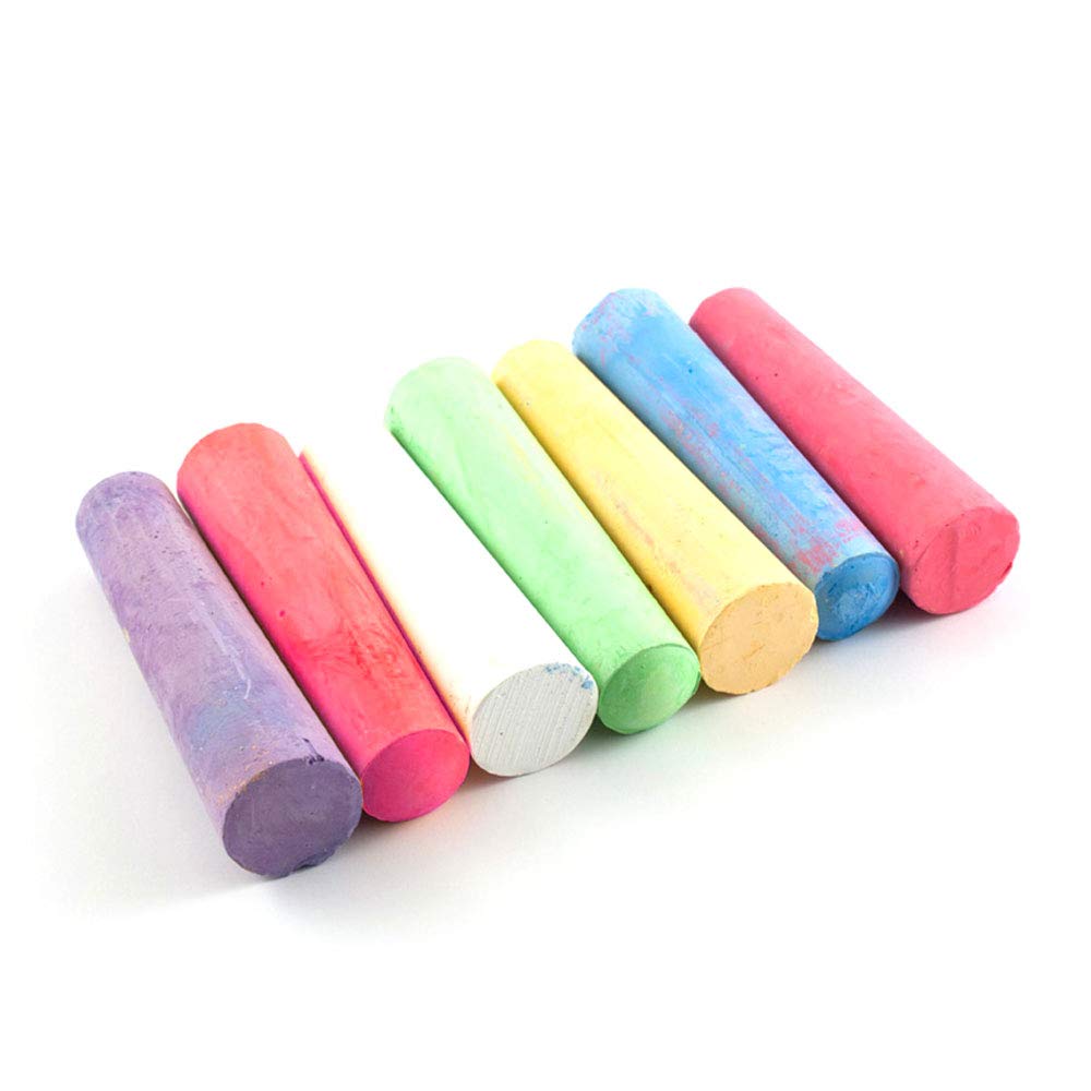 15-Piece Jumbo Washable Sidewalk Chalk Set - Non-Toxic Outdoor Chalk Sticks for Kids, Playground, School & Driveway Fun - Bright Colors for Creative Drawing & Learning Activities
