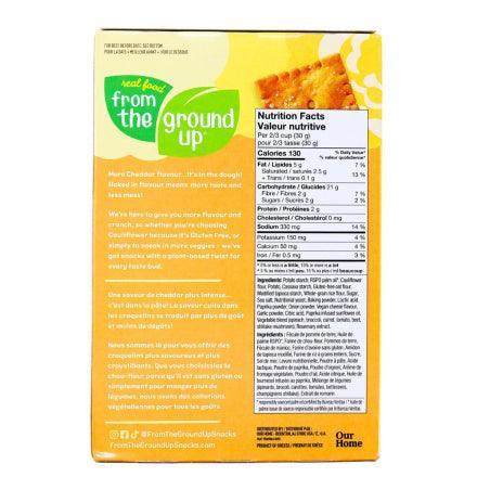 Cheezy Cauliflower Crackers - Cheddar Flavor 4oz (113g) | Gluten-Free, Low-Carb Snacks | Perfect for Keto Diet, Healthy On-the-Go Snacking & Party Platters
