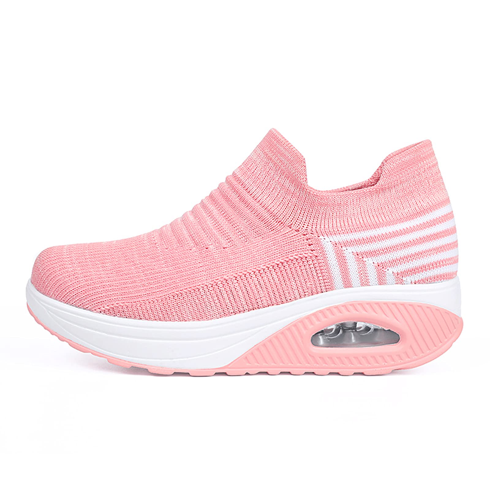 Breathable Women's Orthopedic Walking Shoes - Air Cushion Slip-On Sneakers for Diabetic Comfort | Perfect for Casual Wear, Daily Walking & Foot Care
