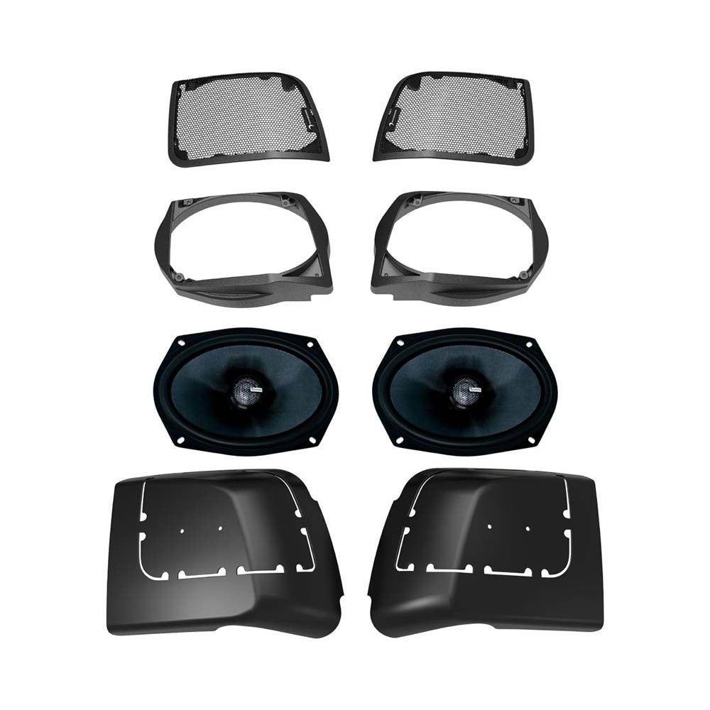 Diamond Audio MSMS694LK 14+ Harley Davidson Speaker Cut in Lid Kit with MS69CX - Perfect for Motorcycle Audio Upgrades & Custom Installations