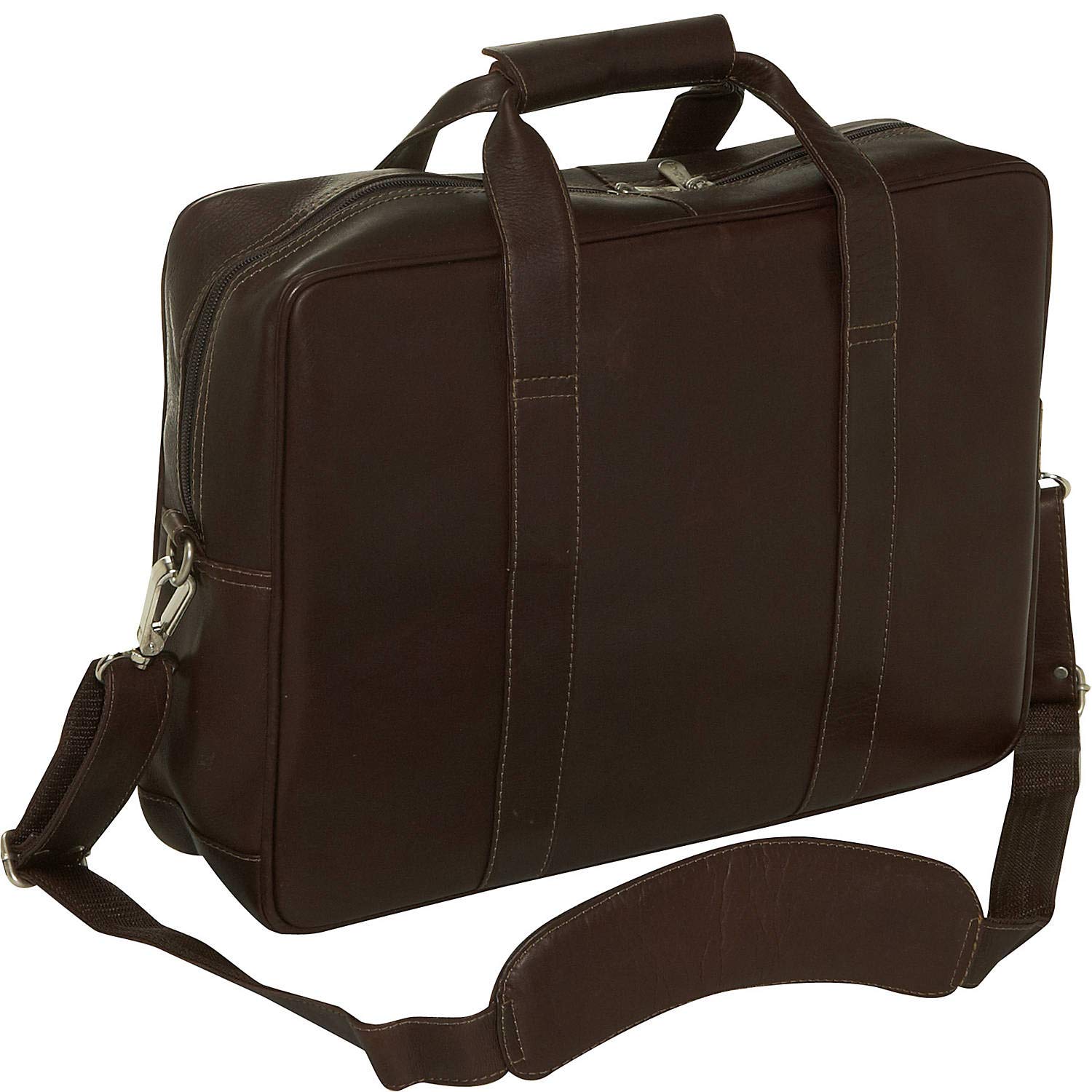 Premium Chocolate Brown Laptop Briefcase - Durable Business Computer Bag for Men & Women - Perfect for Office, Travel & Commuting