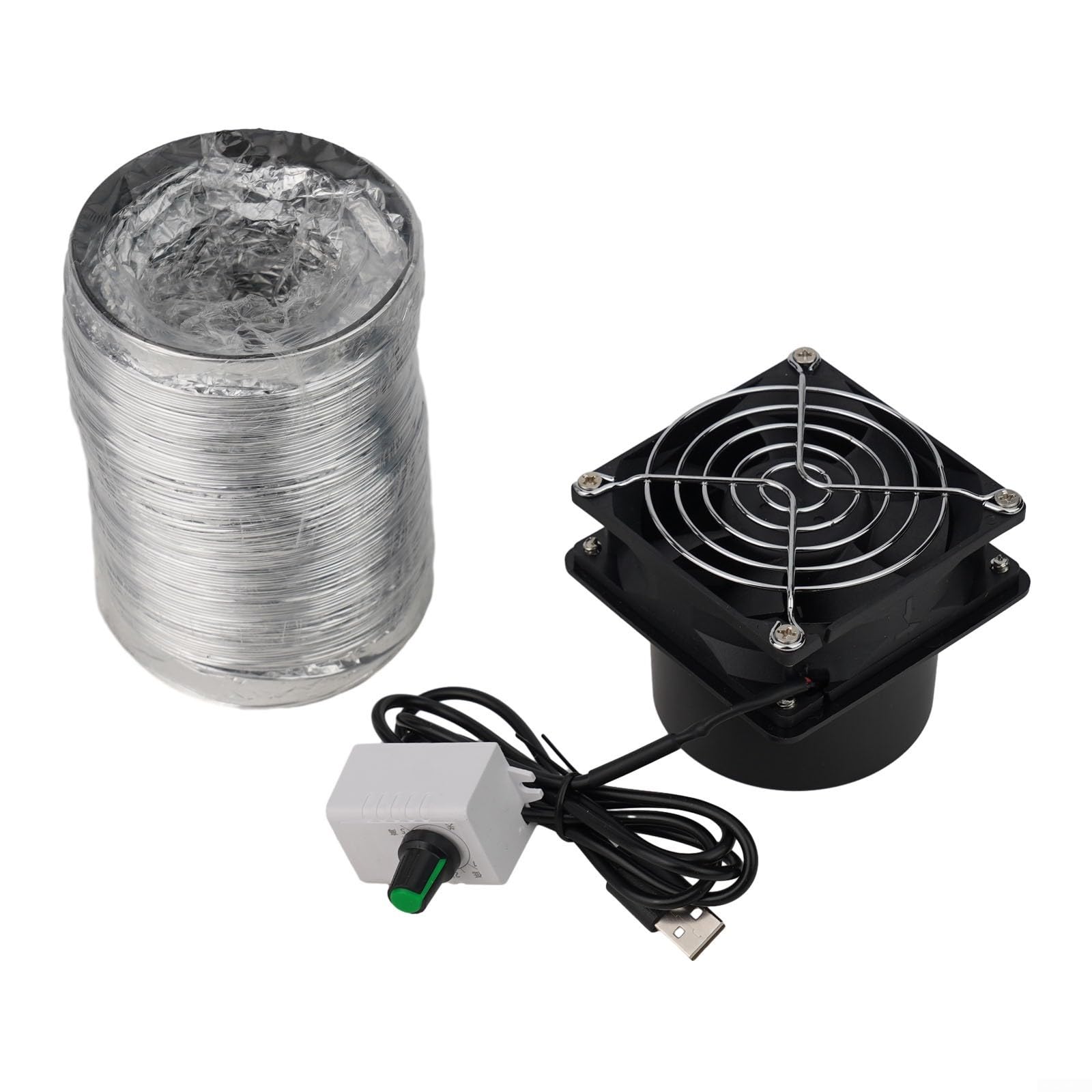 Adjustable Speed USB Solder Smoke Absorber Fan with 3m Pipe - Fume Extractor for Soldering Station, DIY Electronics Workbench, Jewelry Making & PCB Repair