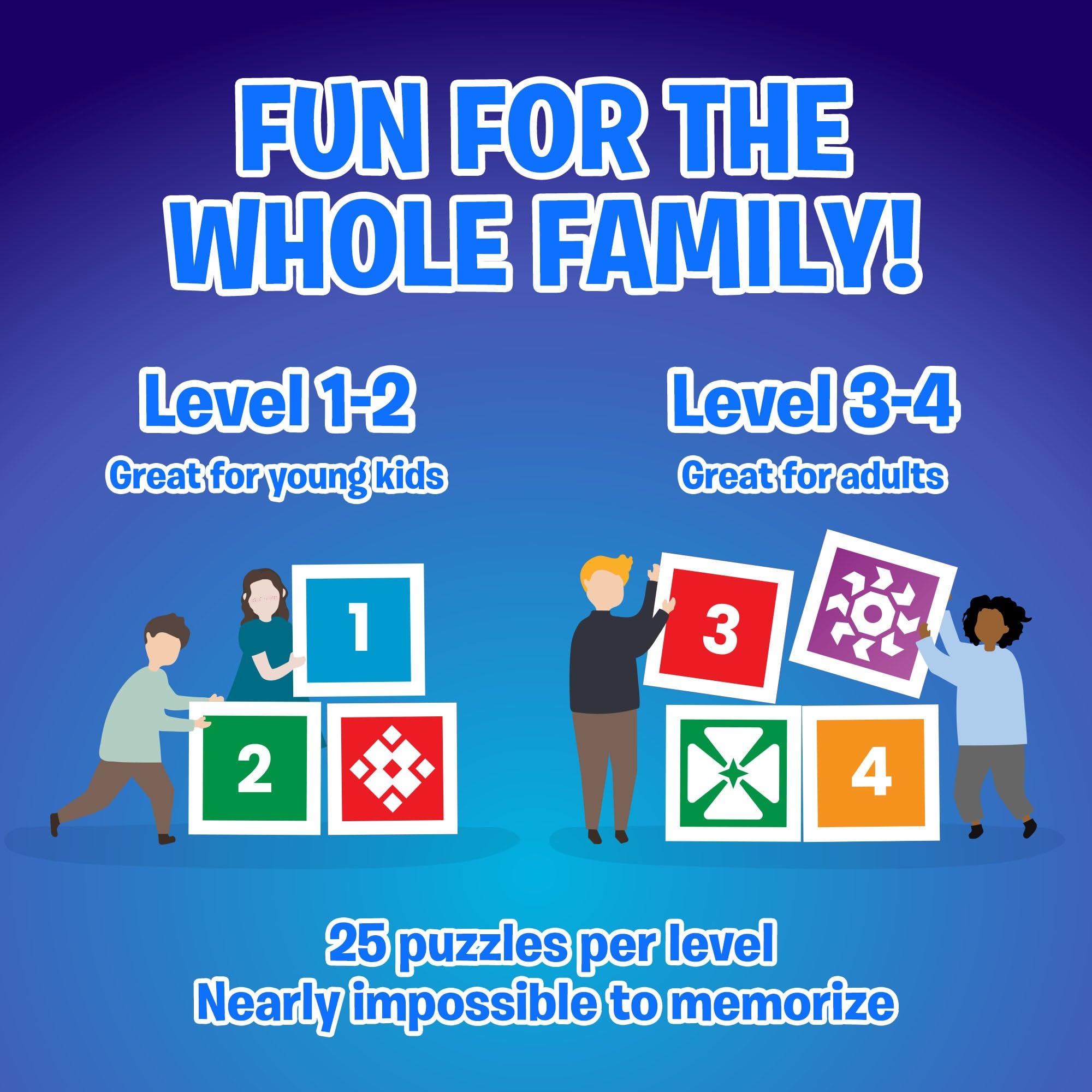 Uzzle Games 3.0 - Family Board Game Bundle for 2-8 Players | Fun Block Puzzle Game for Kids & Adults Ages 4+ (2 Pack) | Perfect for Family Game Nights, Birthday Parties & Classroom Activities