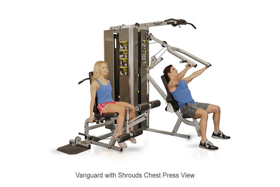 Inflight Vanguard 2 Stack Multi Gym - Professional Strength Training Equipment for Home & Commercial Use | Perfect for Full-Body Workouts, Weight Lifting & Fitness Training