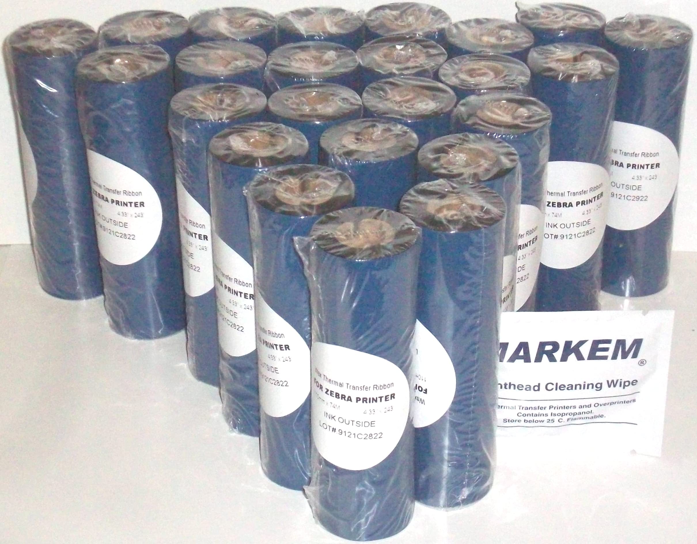 24 Rolls Thermal Transfer Ribbons - 4.33