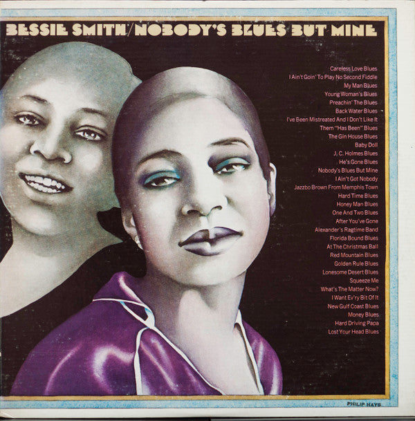 Bessie Smith - Nobody's Blues But Mine - Vintage Blues Vinyl Record - 2xLP Compilation Mono - VG+ Condition - Perfect for Jazz Collectors & Retro Music Lovers - Great for Home Listening & Vinyl Collections
