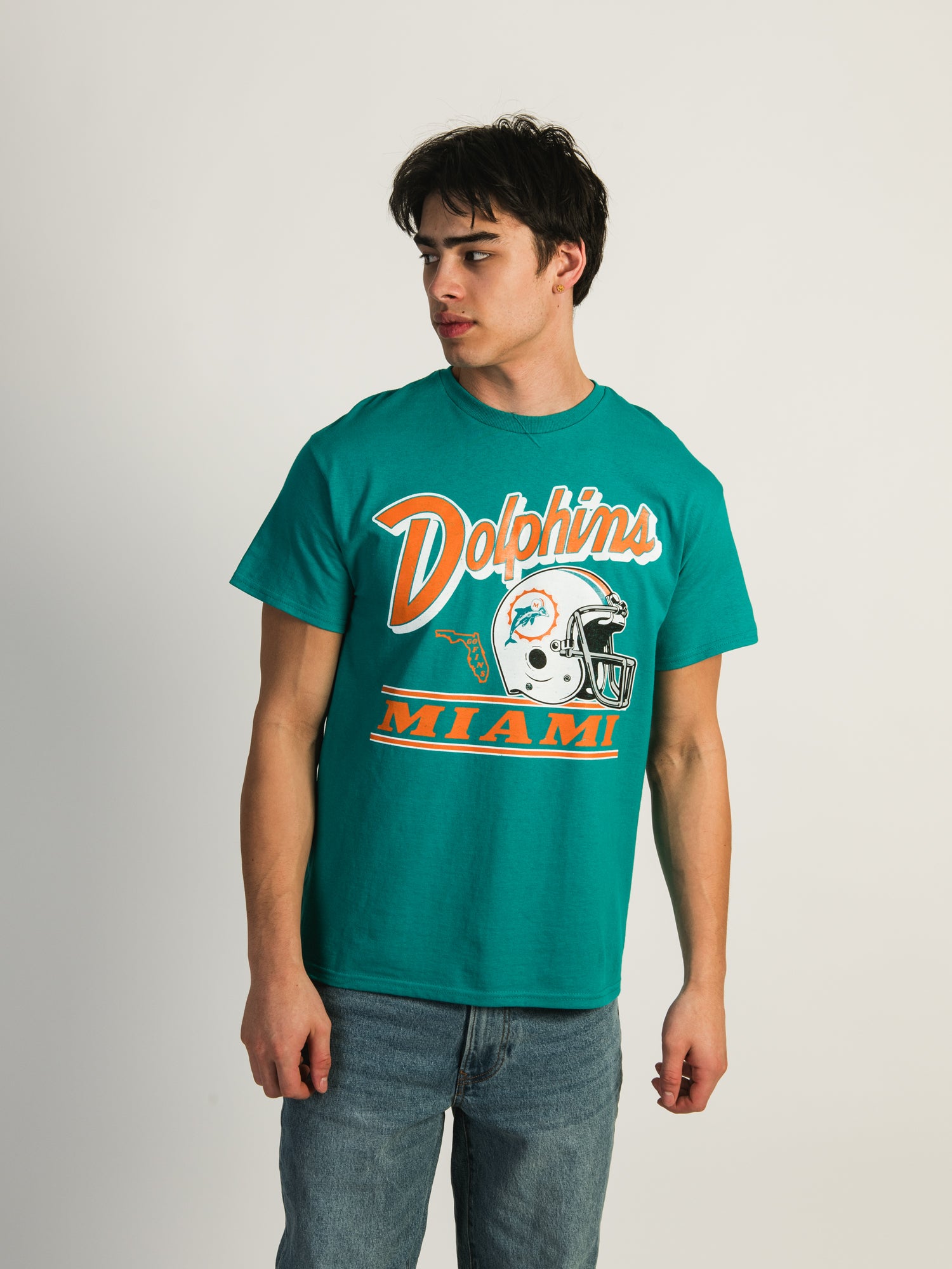 47 Miami Dolphins Fly By T-Shirt - Official NFL Football Fan Apparel for Men & Women - Perfect for Game Day, Tailgating & Casual Wear