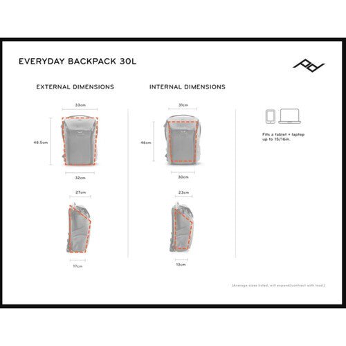 Peak Design Everyday Backpack 30L v2 - Waterproof Camera Backpack with Laptop Compartment, Midnight Blue - Perfect for Travel, Photography & Daily Commute