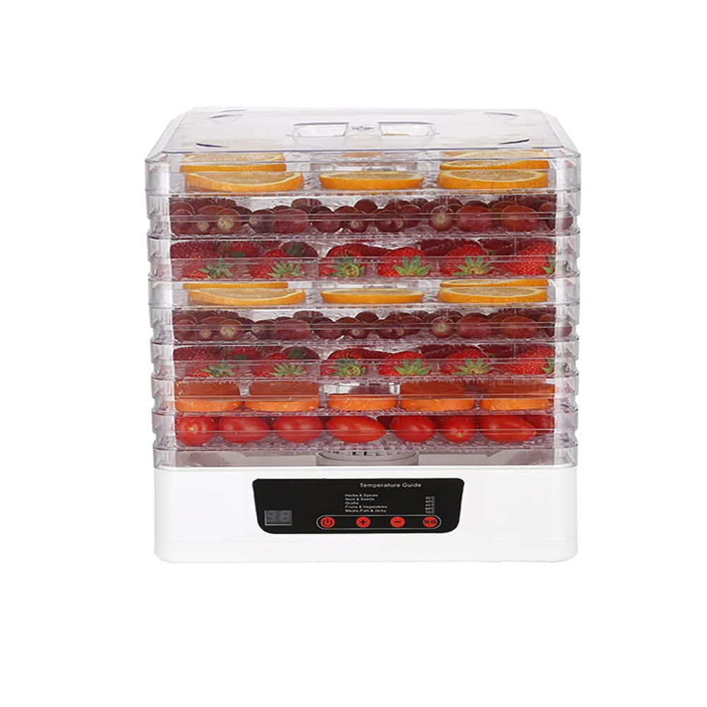 JJINPIXIU 5-Tray Food Dehydrator Machine - Digital Adjustable Temperature Control for Fruits, Vegetables, Jerky & Herbs - Quiet & Energy Efficient with Removable Trays - Perfect for Healthy Snacks, Camping & Meal Prep