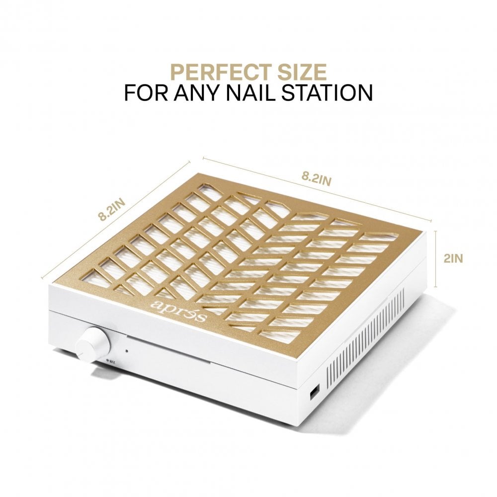 Apres Dust Collector 2.0 Cordless Nail Drill System - Professional Dust-Free Manicure & Pedicure Kit for Salon & Home Use | Perfect for Gel Polish Removal, Acrylic Nails & Nail Art