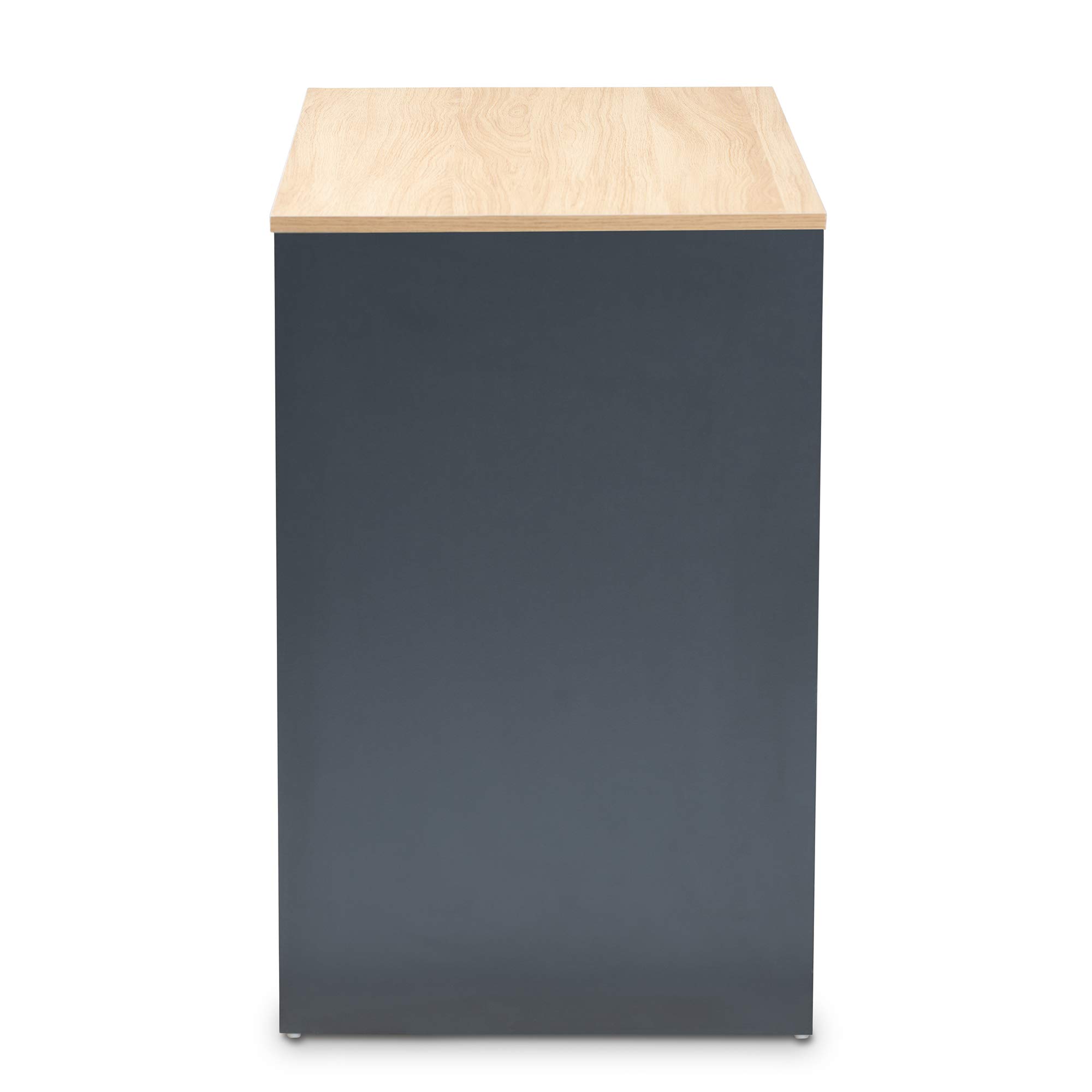 Baxton Studio Desk - Grey Oak White for Home Office