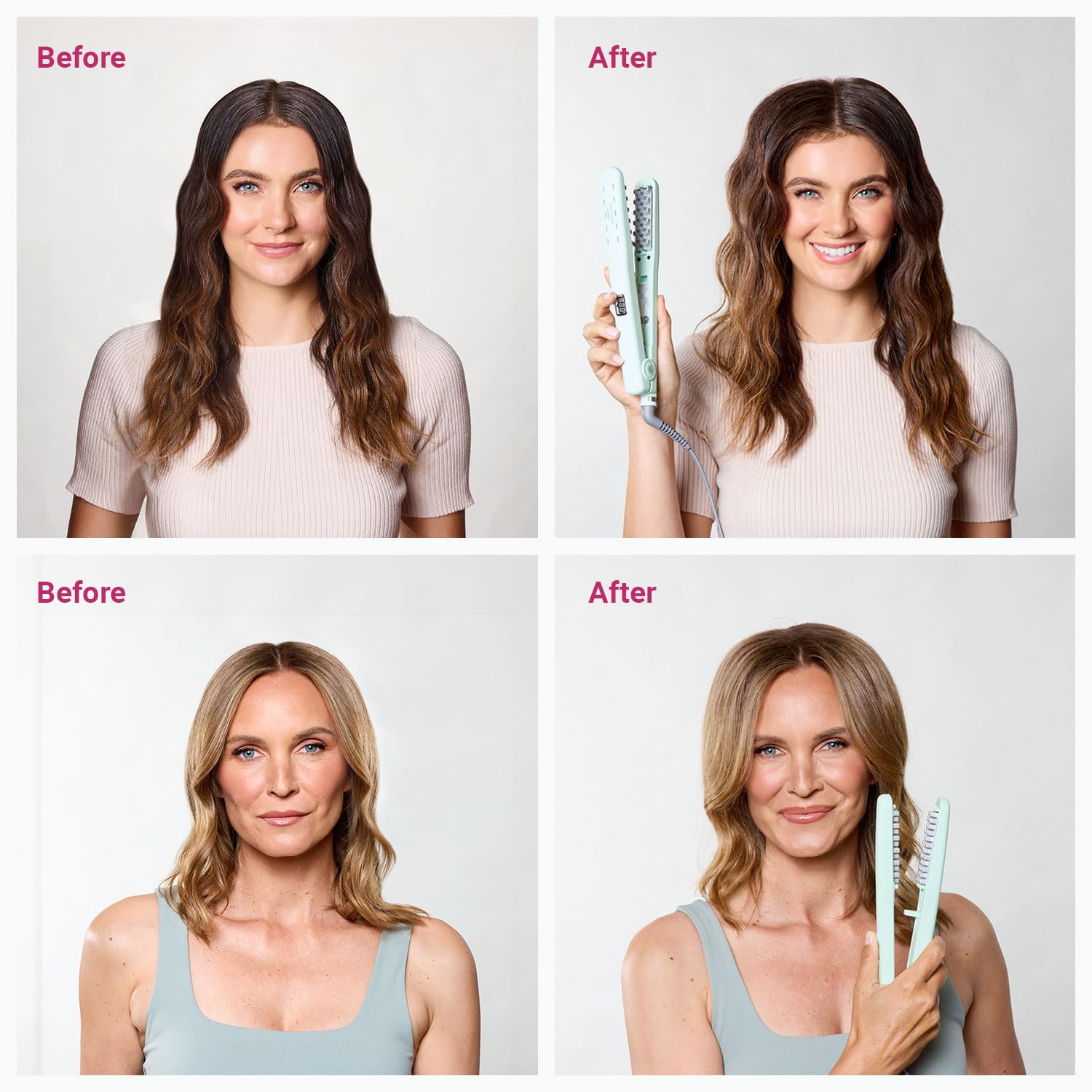 Voloom Rootie 3/4 Inch Ceramic Hair Volumizing Iron for Short & Thin Hair - Adjustable Temperature & Auto Shut Off - Professional Styling Tool for Lasting Volume - Perfect for Home Use, Travel & Salon Styling