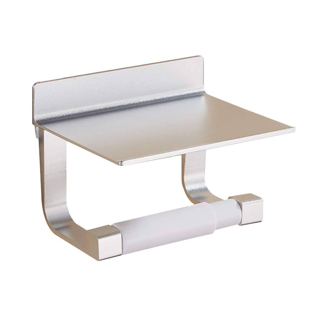 VICASKY Wall Mount Toilet Paper Holder - Bathroom Tissue Dispenser & Paper Towel Rack - Durable Stainless Steel Roll Holder for Home, Office, RV & Car Use