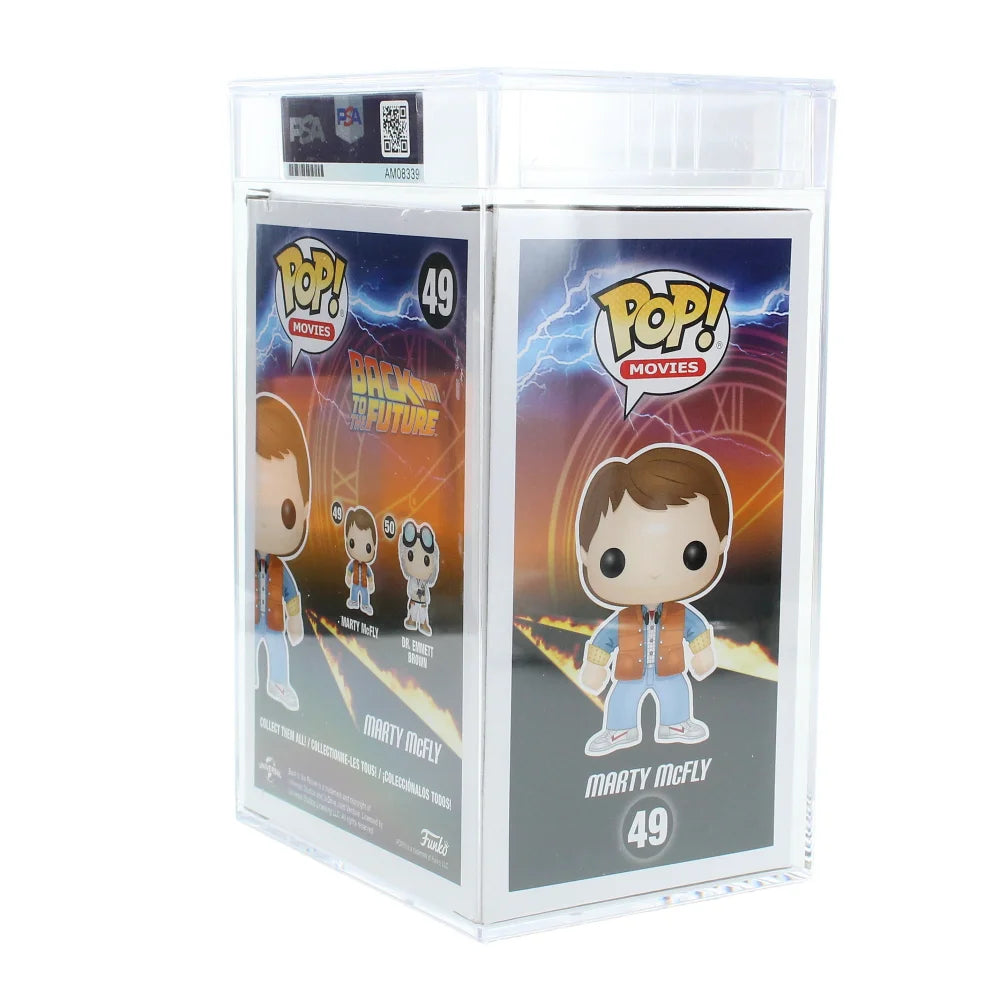 Michael J. Fox Autographed Back to the Future Funko Pop #49 Marty McFly - PSA/DNA Certified Collectible - Perfect for Movie Memorabilia Fans & Pop Culture Collectors