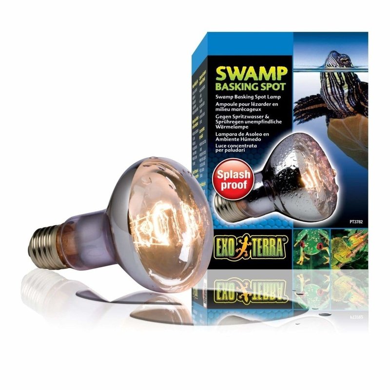 Exo Terra Swamp Basking Spot Light - Reptile Heat Lamp for Terrariums & Vivariums - Ideal for Frogs, Turtles & Amphibians - Perfect for Daytime Heating & UVB Exposure