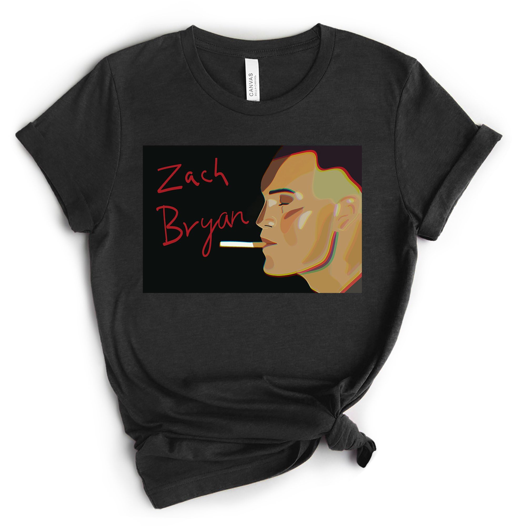 Zach Fan T-Shirt Bryan Shirt White - Comfortable Cotton Graphic Tee for Men - Perfect for Casual Wear, Fan Events & Everyday Outfits