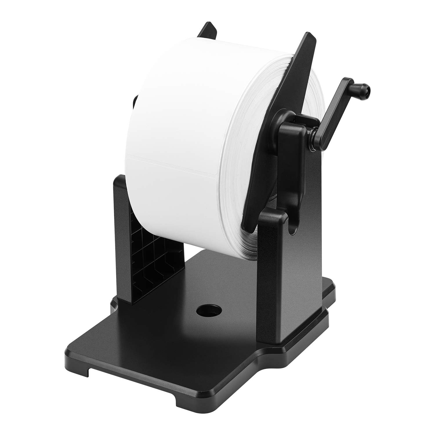 MUNBYN 2-in-1 External Rolls Label Holder & Fan-Fold Stack Paper Organizer for Desktop Thermal Label Printers - Perfect for Shipping Labels, Barcode Stickers & Office Organization