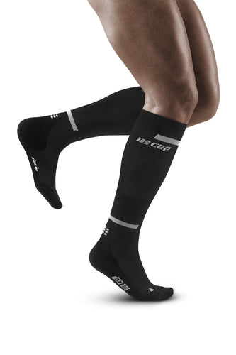 Men's Run Tall 4.0 Compression Socks - Black - Best for Running, Hiking & Travel - Improve Circulation & Reduce Fatigue