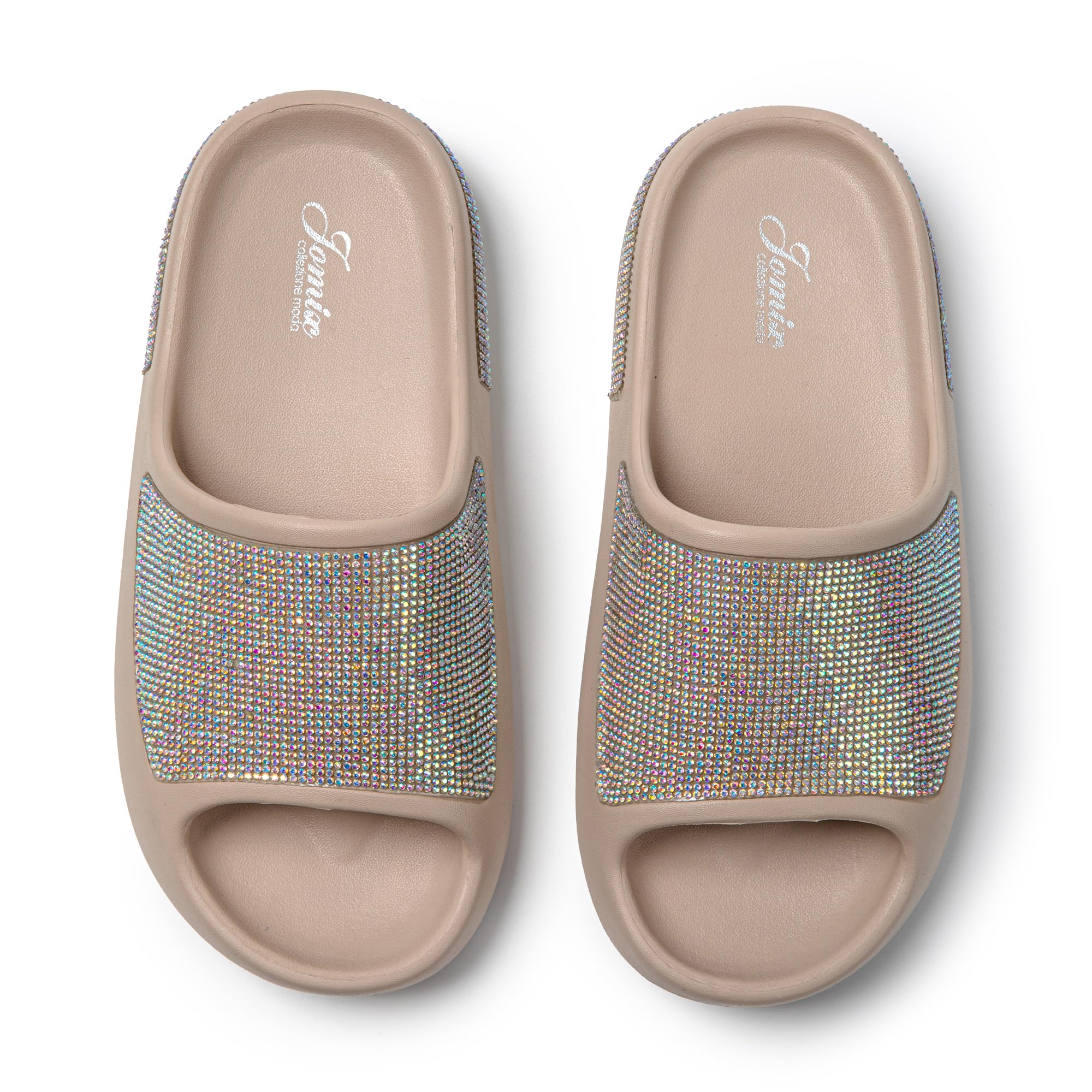 JOMIX Women's Summer Eva Rubber Slippers with Stars - Comfortable House Slippers for Home, Beach, Pool & Outdoor Use - Non-Slip Sandals for Relaxation, Travel & Vacation