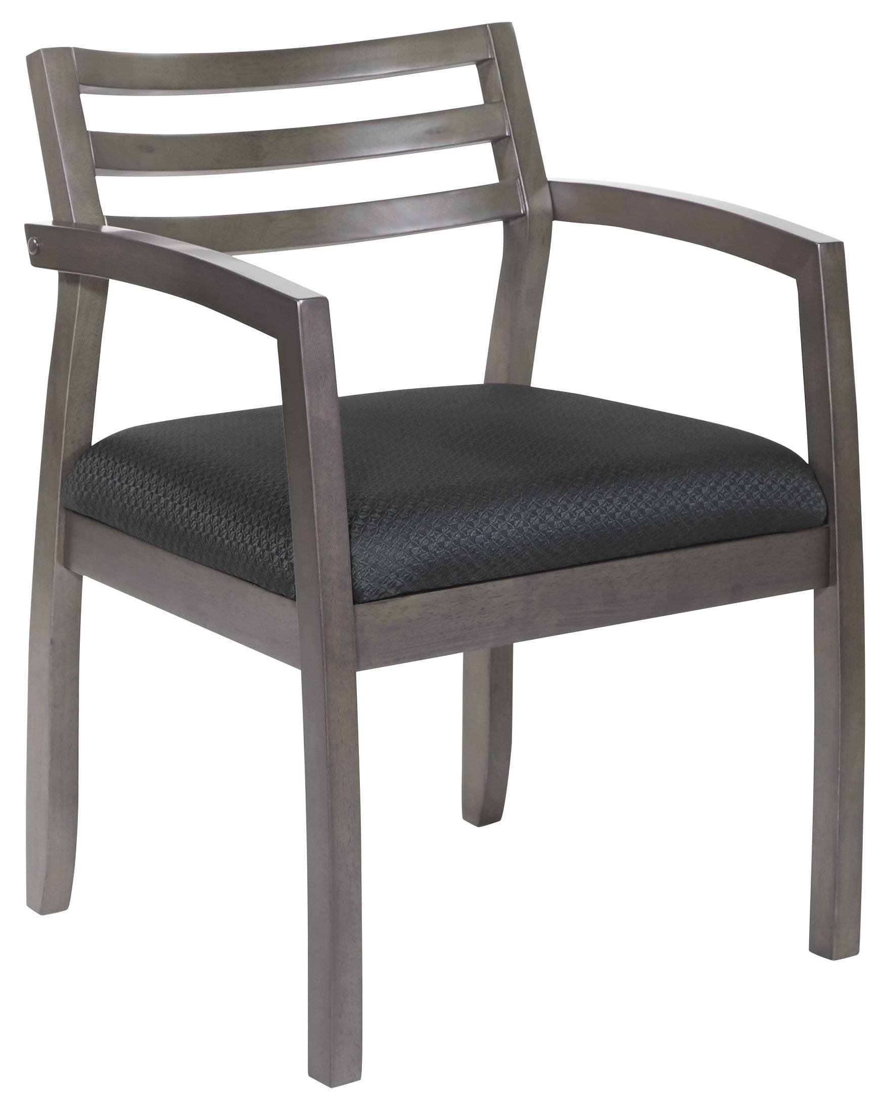 Office Star OSP Napa Guest Chair with Wood Back - Ergonomic Office Chair for Visitors [NAP91] - Perfect for Reception Areas, Conference Rooms & Home Offices