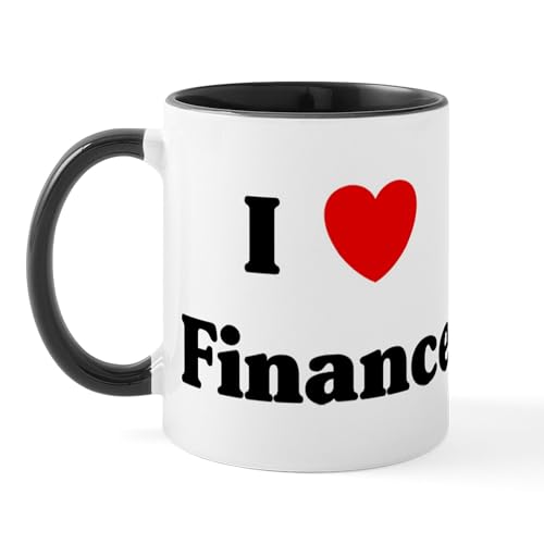 White/Black Inside - I Love Finance Mug