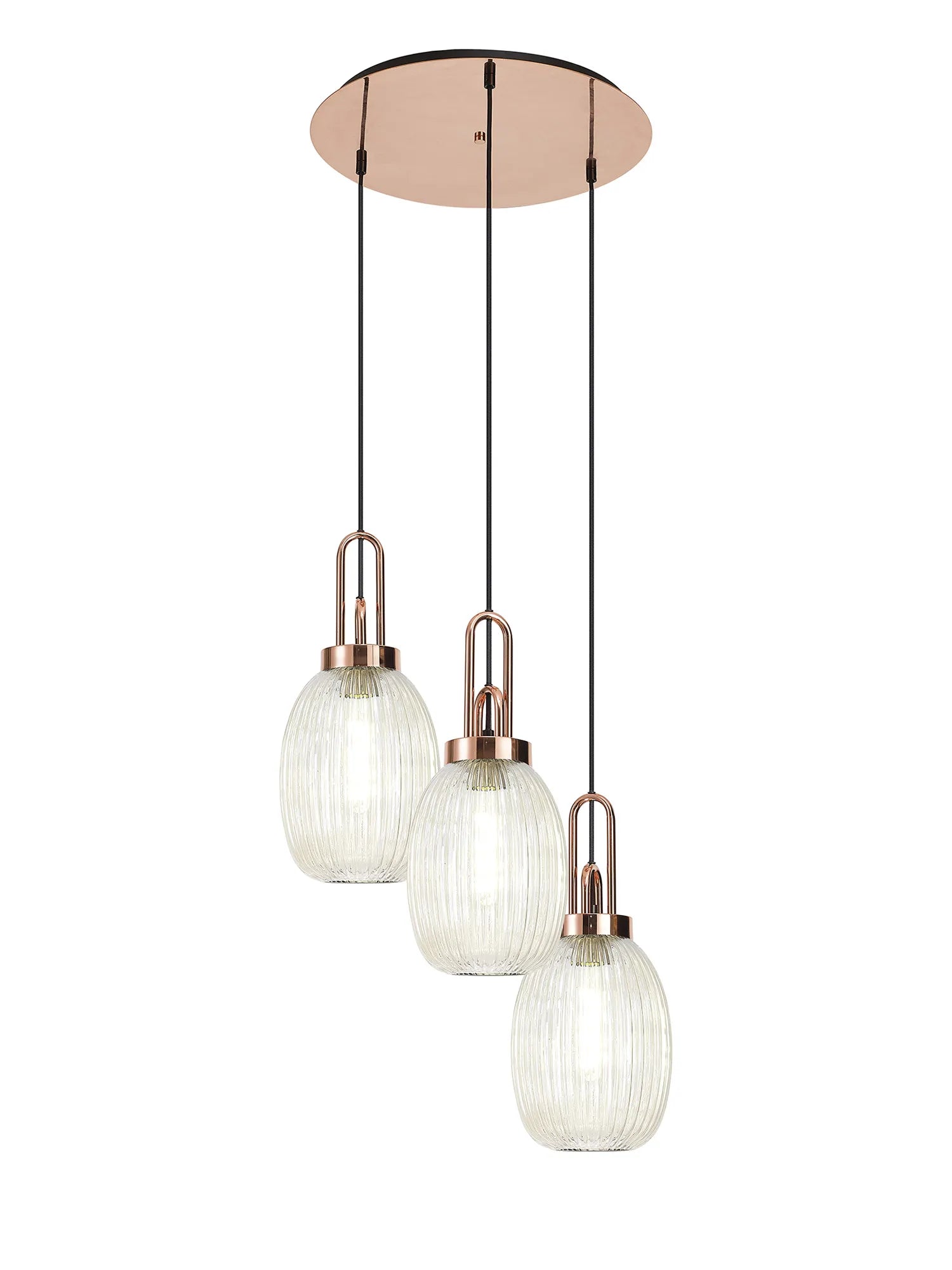 Stylish Cadiz 3-Light Cluster Pendant - Modern Ceiling Lighting Fixture for Dining Room, Kitchen Island & Living Room Decor