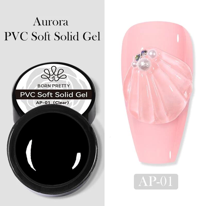 Born Pretty Aurora PVC Soft Solid 3D Sculpting Gel - Long-Lasting Nail Art Design for DIY Manicures & Professional Salon Use