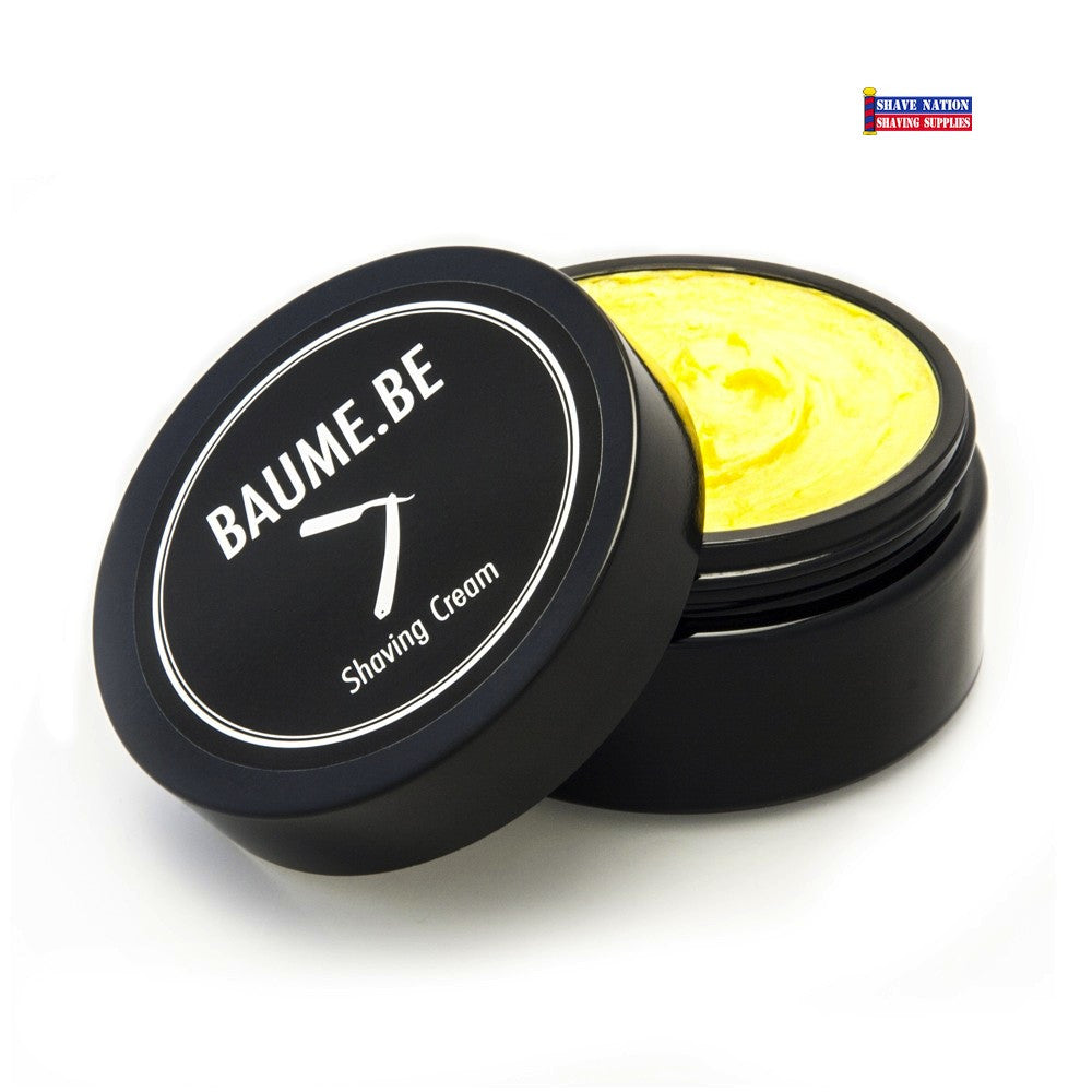 BAUME.BE Premium Shaving Cream for Men - Natural & Moisturizing Beard Shave Cream Jar - Perfect for Sensitive Skin & Daily Grooming Routine