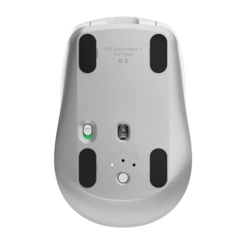 Logitech MX Anywhere 3 Wireless Mouse for Mac - Compact Portable Bluetooth Mouse with Fast Scrolling & USB-C Charging | Perfect for Travel, Office & Remote Work | Includes Knox Gear 4-Port USB Hub (2-Piece Bundle)
