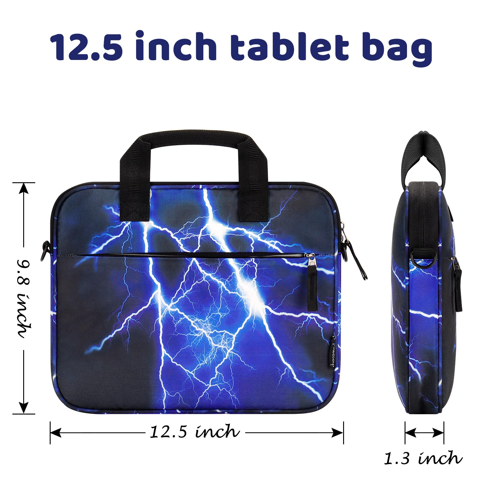 Choco Mocha Kids Tablet Sleeve Bag for Boys & Girls (10-12.5 Inch) - Protective Case for iPad, Kindle, Samsung Tabs - Perfect for School, Travel & Home Use