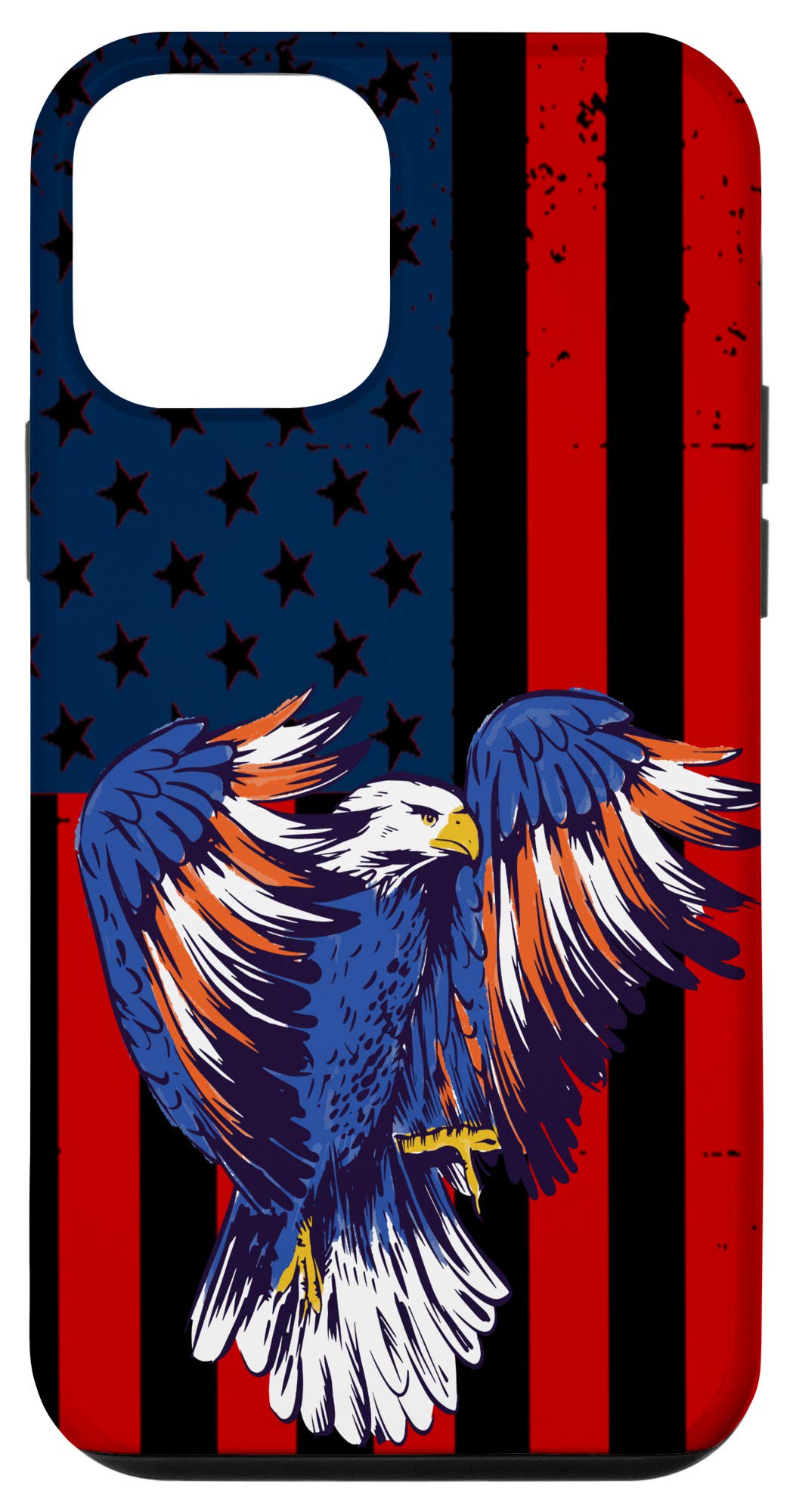Patriotic iPhone 12 Mini Case with American Flag & Eagle Design - Perfect Gift for Veterans, Military & Patriotic Americans - Ideal for Daily Use, Travel & Special Occasions
