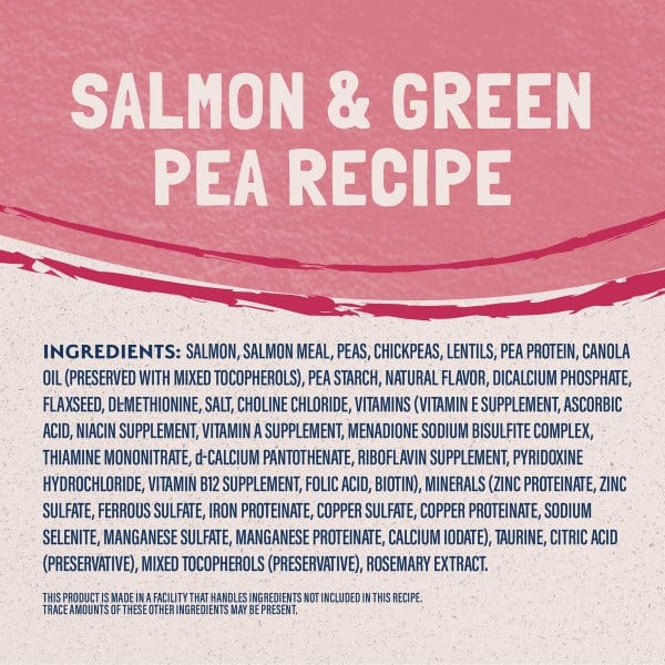 Natural Balance Limited Ingredient Grain Free Salmon & Green Pea Recipe Dry Cat Food - Hypoallergenic Cat Food for Sensitive Stomachs - Perfect for Indoor Cats with Allergies or Digestive Issues