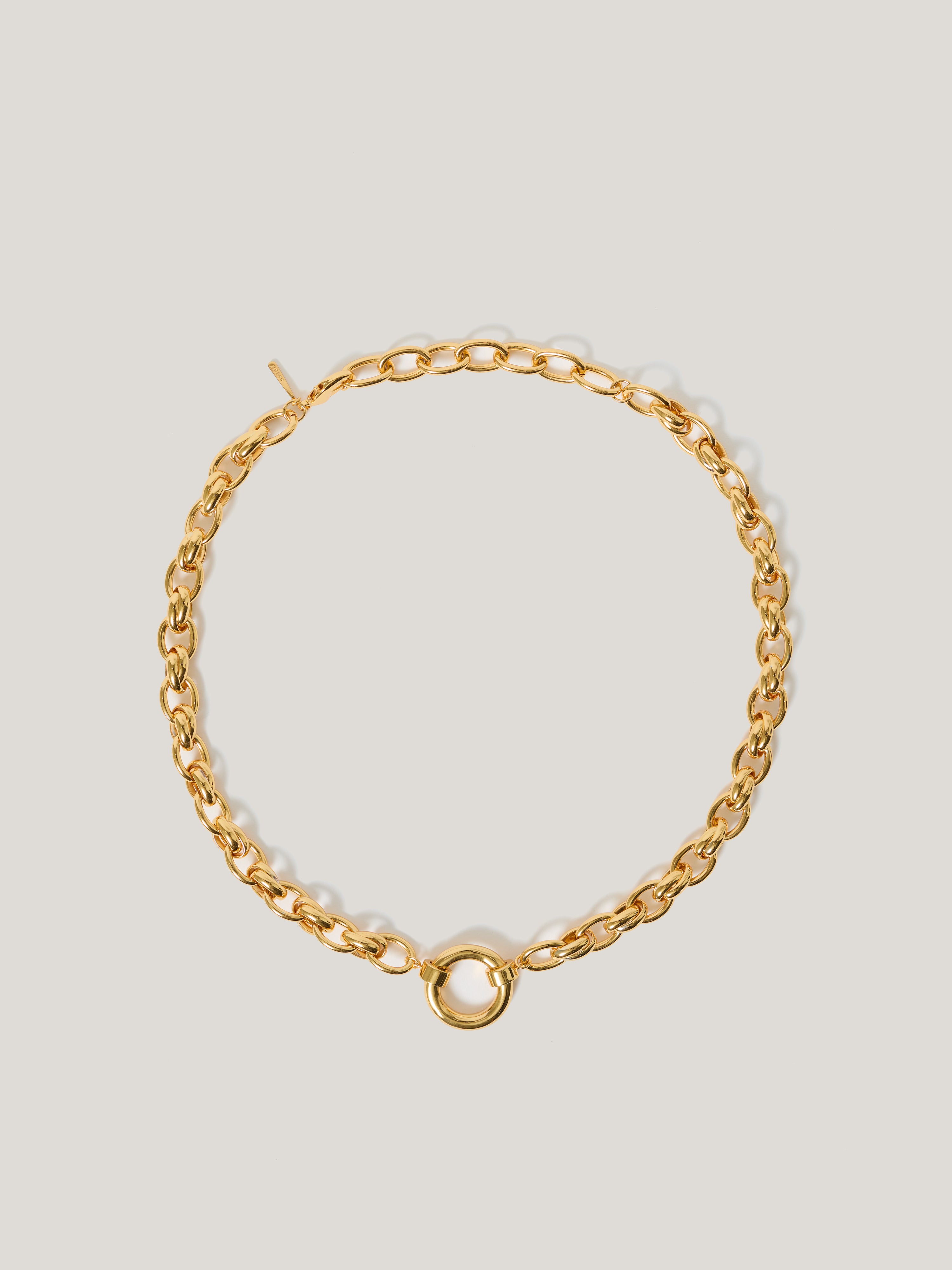 Elegant Round Link Chain Necklace in 14K Gold - Perfect for Everyday Wear, Date Nights & Special Occasions
